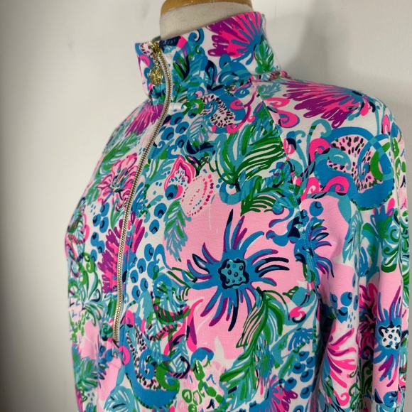 New Lilly Pulitzer Skipper Popover Mandevilla Baby Paradise Petals S Small - Picture 7 of 16